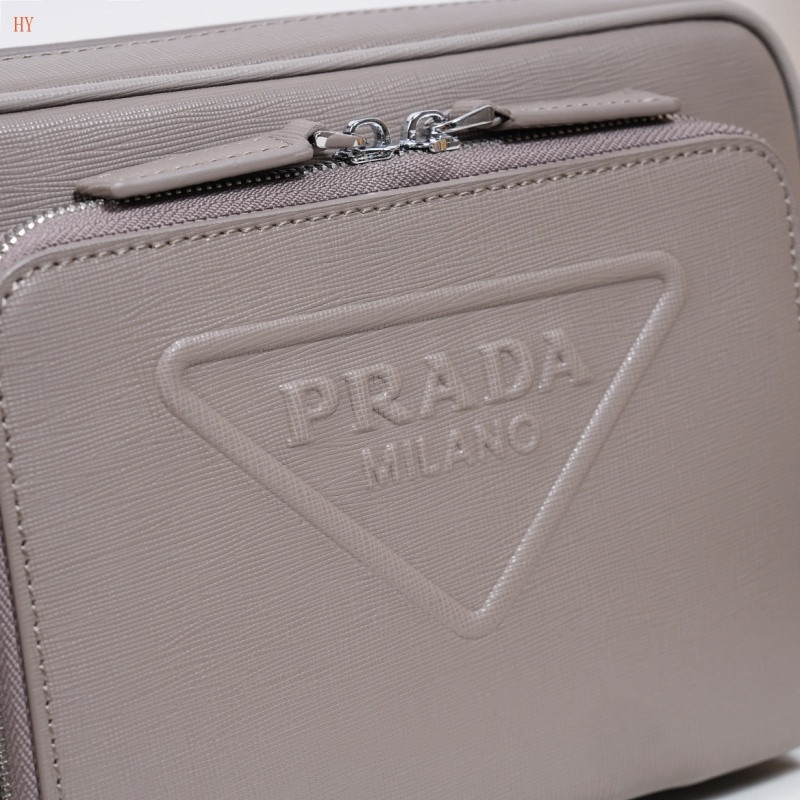 Pra*a saffiano leather shoulder bag