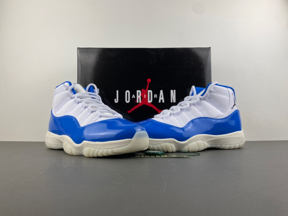 Air Jordan 11 Sail / Sport Royal Colorway IO8959-133