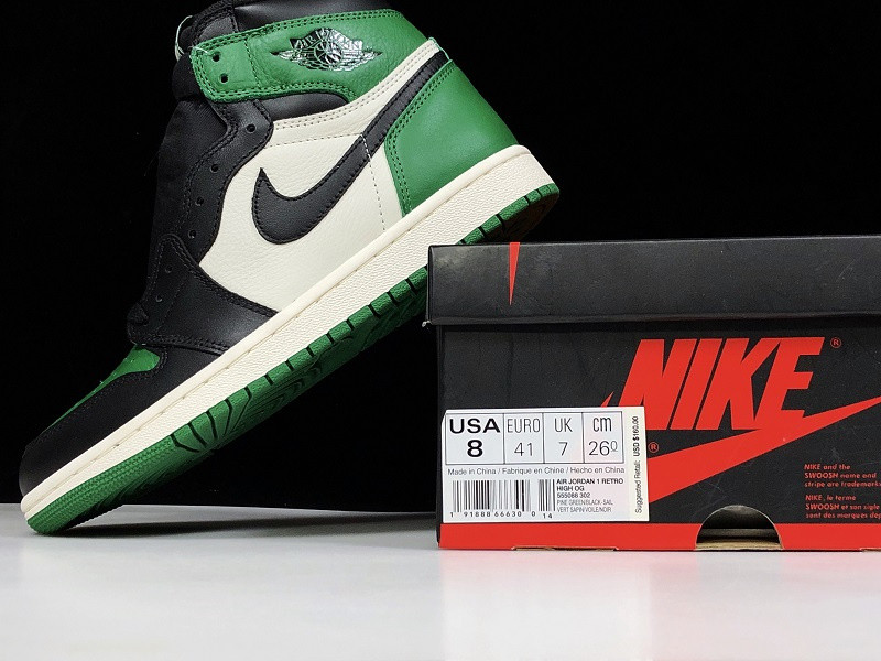 AIR JORDAN 1 RETRO HIGH PINE GREEN 555088-302
