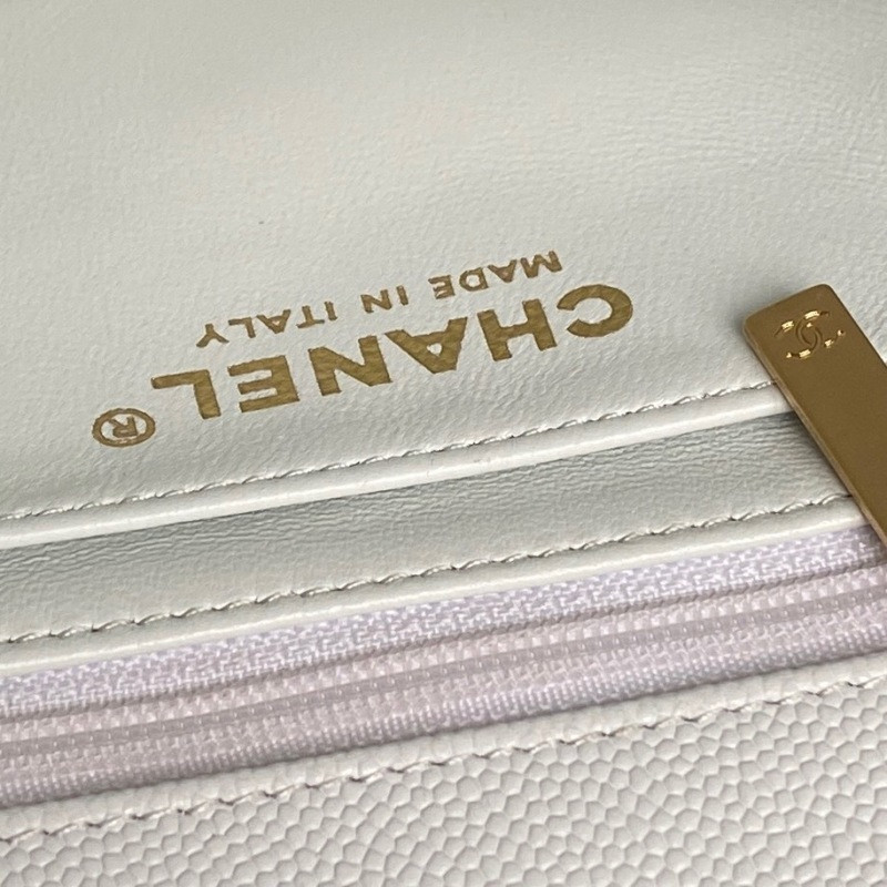 Ch**el - mini rectangular top handle classic flap bag