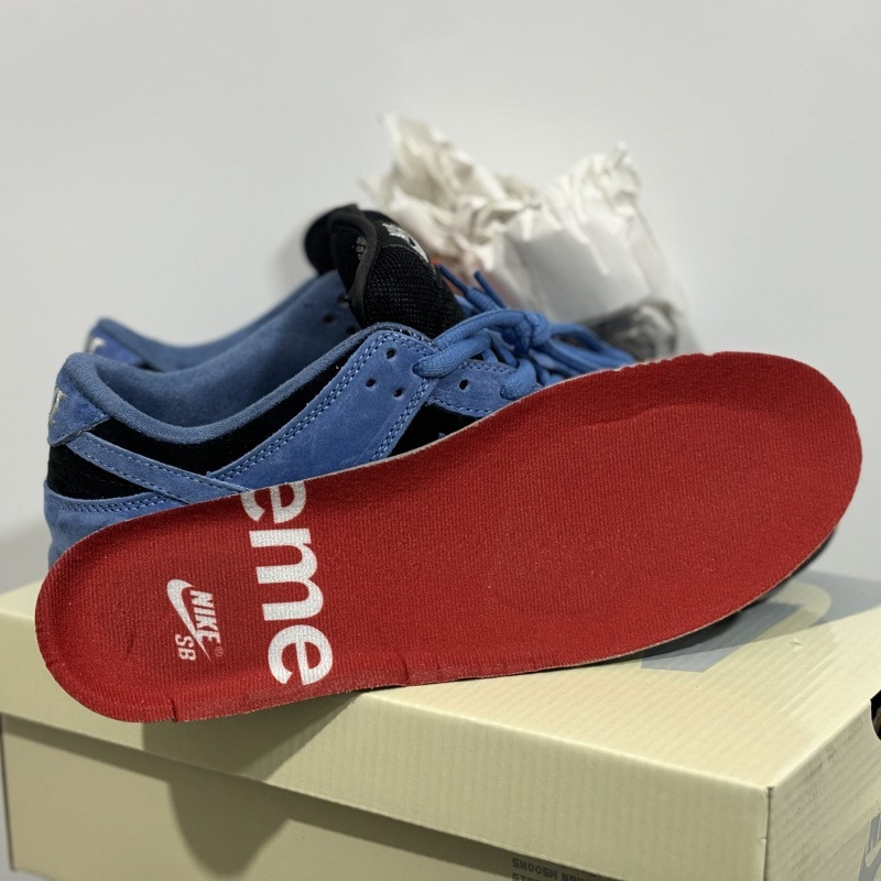 Suprem* x Nike SB Dunk Low Ocean Fog HQ8487-400