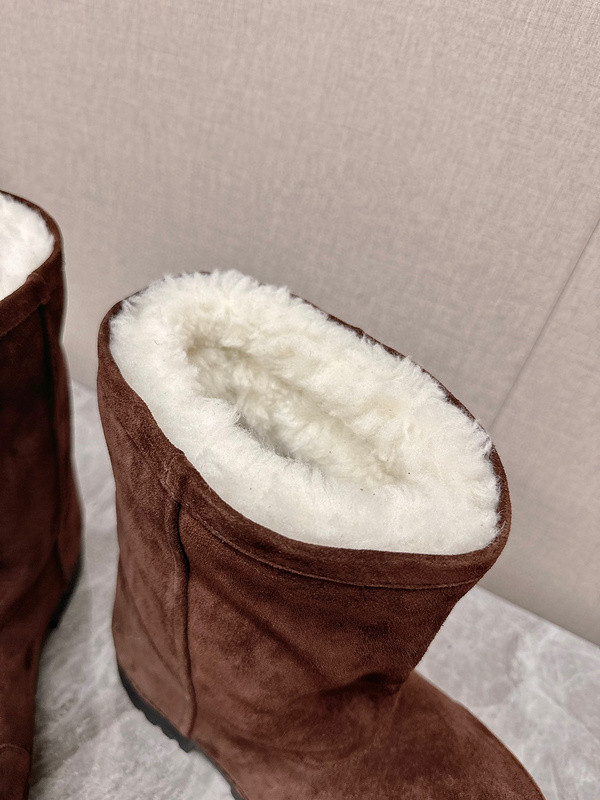Balenciaga Alaska Faux-Fur Low Boots