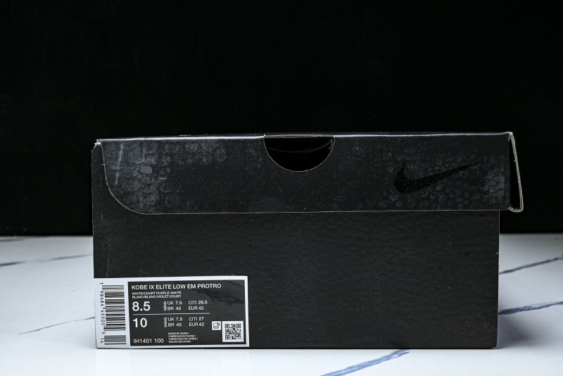 Nike Kobe 9 EM Low Protro White Court Purple IH1401-100