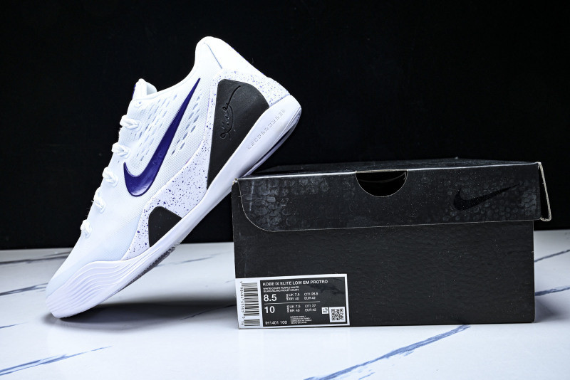 Nike Kobe 9 EM Low Protro White Court Purple IH1401-100