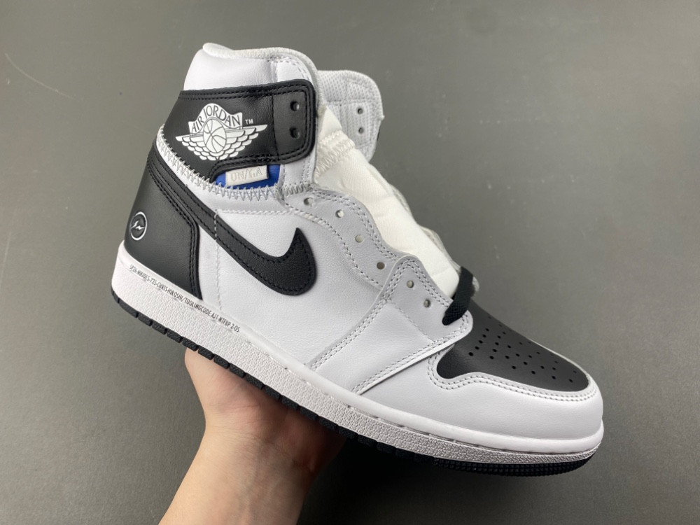 Union Fragment Air Jordan 1 White Black II7282-100