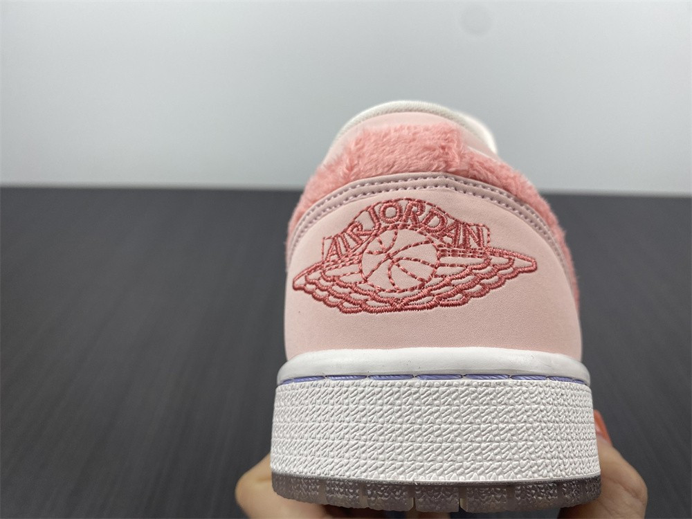 Air Jordan 1 Low White Pink Grey Shoes DM5443-666