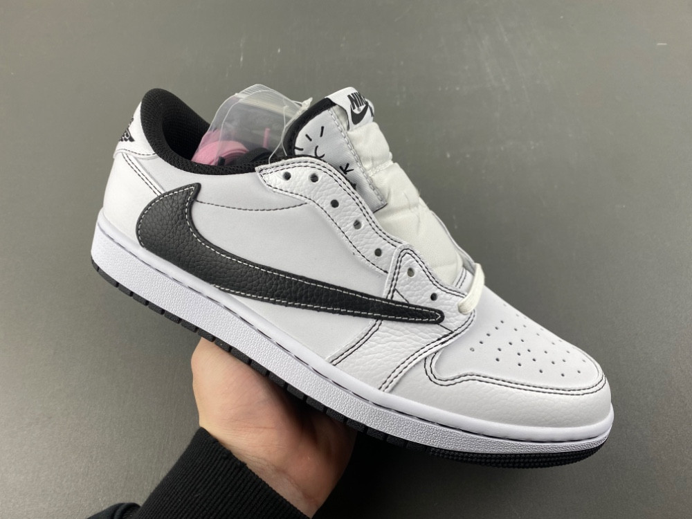 Travis Scott x AJ 1 Low Black White Phantom XZ6868 002