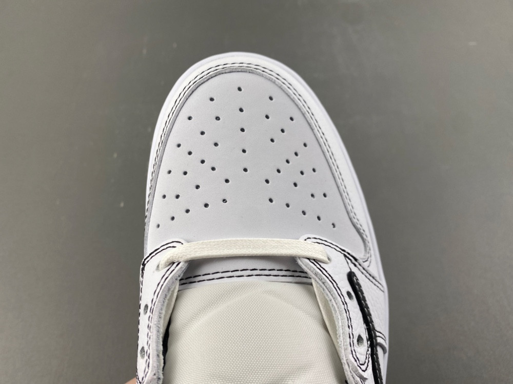 Travis Scott x AJ 1 Low Black White Phantom XZ6868 002