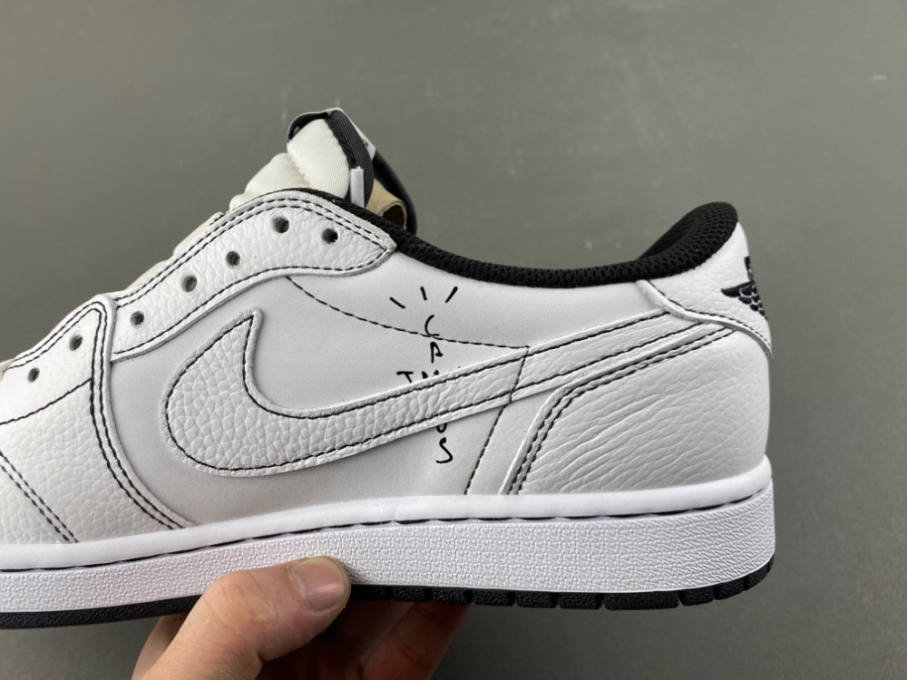Travis Scott x AJ 1 Low Black White Phantom XZ6868 002